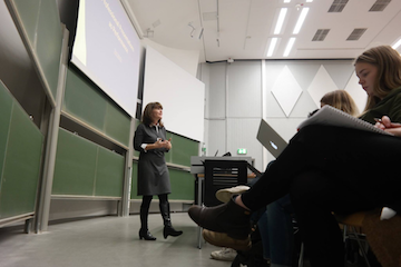 Karen Lecturing in Dortmund