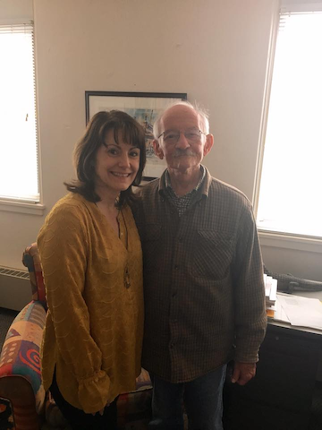 Karen with Ted Kooser