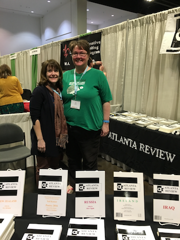 Karen representing Atlanta Review at AWP