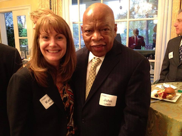 Karen with Congressman John Lewis