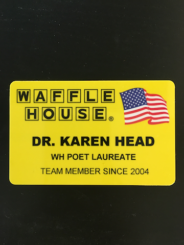 Karen's Waffle House Poet Laureate Name Tag